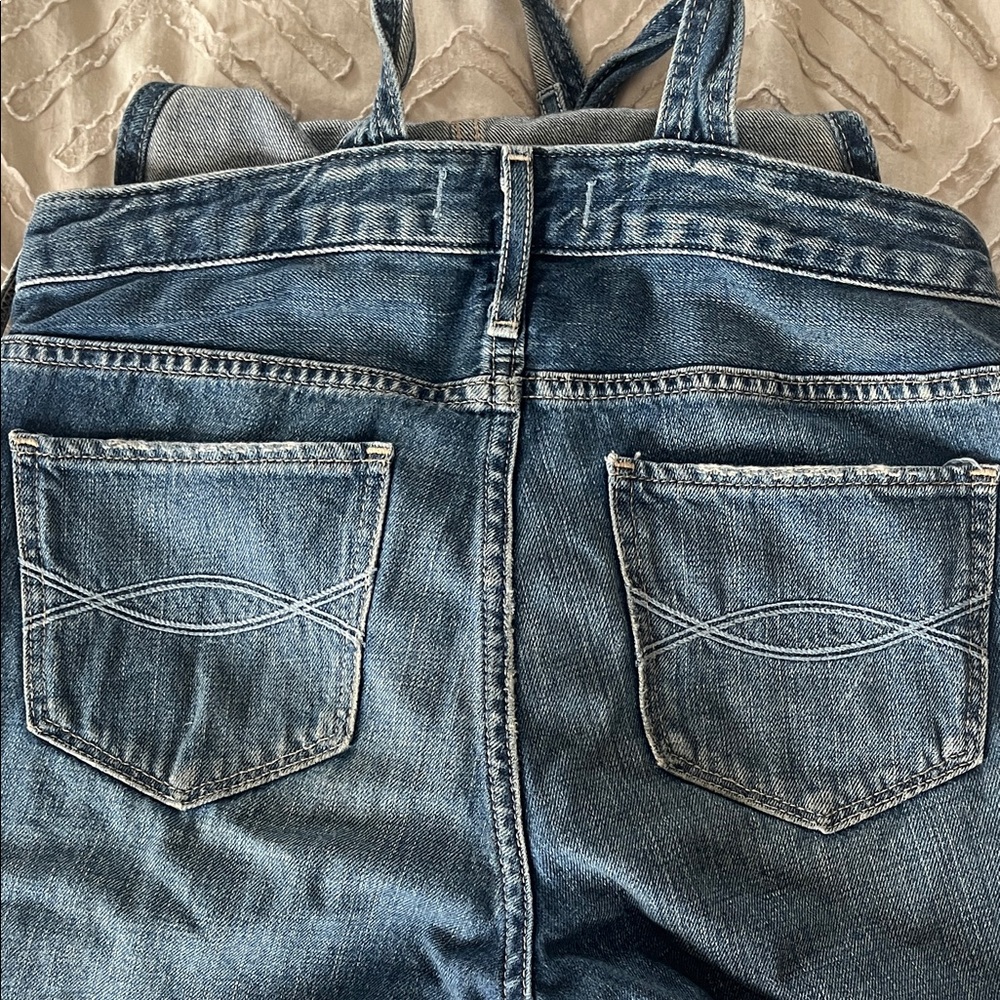 3 items for $20 ๐ Abercrombie & Fitch Blue Denim Women's Overall - Picture 8 of 10